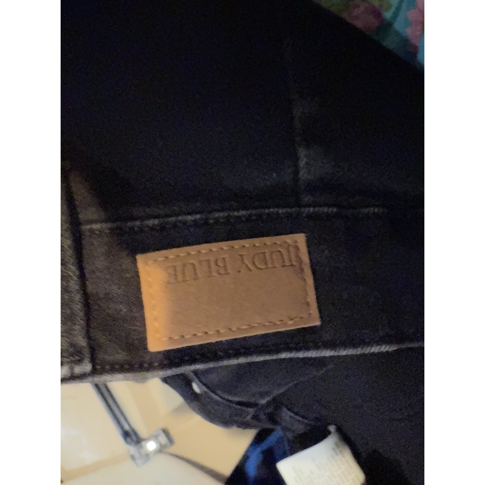 Judy Blue Jet Black Jogger Jeans Double Roll Cuff Size 5/27 Draw String - Picture 9 of 10